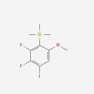 molecular formula C10H13F2IOSi B14017026 (2,3-Difluoro-4-iodo-6-methoxyphenyl)trimethylsilane 