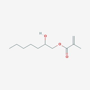 molecular formula C11H20O3 B14017027 2-Hydroxyheptyl 2-methylprop-2-enoate CAS No. 54146-66-6