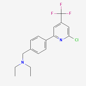 molecular formula C17H18ClF3N2 B1401703 [4-(6-Chloro-4-trifluoromethyl-pyridin-2-yl)-benzyl]-diethyl-amine CAS No. 1311278-43-9
