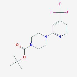 molecular formula C15H20F3N3O2 B1401712 tert-Butyl 4-(4-(trifluoromethyl)pyridin-2-yl)piperazine-1-carboxylate CAS No. 1774896-04-6