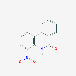molecular formula C13H8N2O3 B14017162 4-Nitrophenanthridin-6(5h)-one CAS No. 23818-43-1