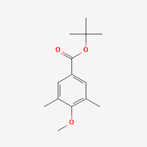 molecular formula C14H20O3 B14017168 Tert-butyl 4-methoxy-3,5-dimethylbenzoate 