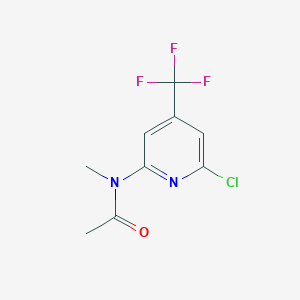 molecular formula C9H8ClF3N2O B1401717 N-(6-Chloro-4(-trifluoromethyl)pyridin-2-yl)-N-methylacetamide CAS No. 1311278-70-2