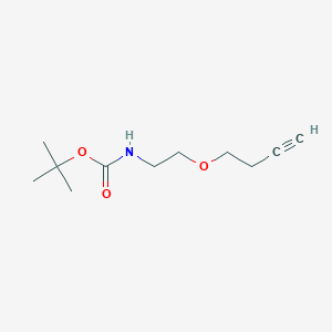 molecular formula C11H19NO3 B14017175 tert-Butyl (2-(but-3-yn-1-yloxy)ethyl)carbamate 