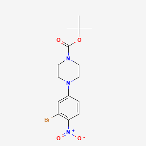 tert-Butyl 4-(3-bromo-4-nitrophenyl)-piperazine-1-carboxylate