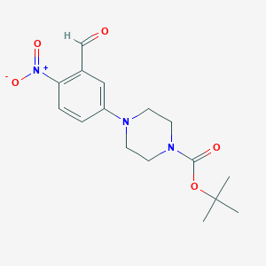 tert-Butyl 4-(3-formyl-4-nitrophenyl)piperazine-1-carboxylate