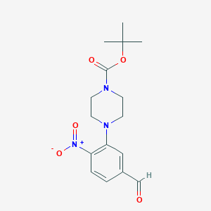 tert-Butyl 4-(5-formyl-2-nitrophenyl)-piperazine-1-carboxylate