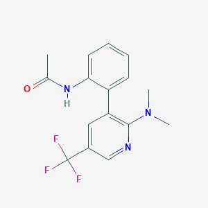 molecular formula C16H16F3N3O B1401725 N-[2-(2-Dimethylamino-5-trifluoromethyl-pyridin-3-yl)-phenyl]-acetamide CAS No. 1311279-39-6