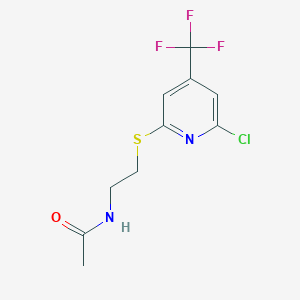 N-[2-(6-Chloro-4-trifluoromethyl-pyridin-2-ylsulfanyl)-ethyl]-acetamide