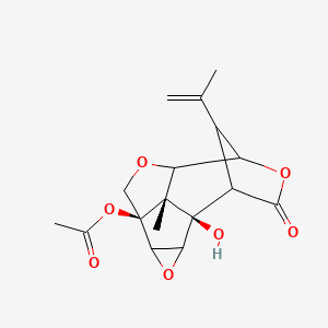 molecular formula C17H20O7 B14017291 13-O-Acetylcorianin 
