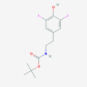 molecular formula C13H17I2NO3 B140173 N-tert-Butoxycarbonyl 3,5-Diiodotyramine CAS No. 788824-51-1