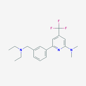 molecular formula C19H24F3N3 B1401737 [6-(3-二乙氨基甲基-苯基)-4-三氟甲基-吡啶-2-基]-二甲基-胺 CAS No. 1311279-72-7