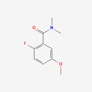 molecular formula C10H12FNO2 B14017416 2-Fluoro-5-methoxy-N,N-dimethylbenzamide 