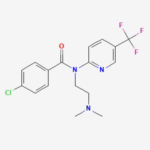 molecular formula C17H17ClF3N3O B1401743 4-Chloro-N-(2-dimethylamino-ethyl)-N-(5-trifluoromethyl-pyridin-2-yl)-benzamide CAS No. 1311279-11-4