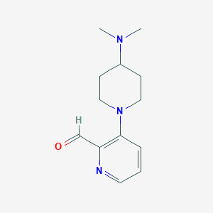 molecular formula C13H19N3O B1401746 3-(4-(Dimethylamino)piperidin-1-yl)picolinaldehyde CAS No. 1774897-39-0