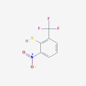 molecular formula C7H4F3NO2S B14017471 2-Nitro-6-(trifluoromethyl)benzenethiol 