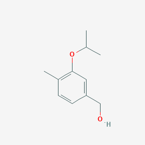 molecular formula C11H16O2 B14017488 (3-Isopropoxy-4-methylphenyl)methanol 