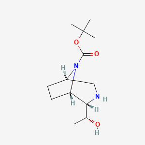 molecular formula C13H24N2O3 B14017501 tert-butyl (1S,2S,5R)-2-[(1R)-1-hydroxyethyl]-3,8-diazabicyclo[3.2.1]octane-8-carboxylate 