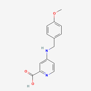molecular formula C14H14N2O3 B14017502 4-((4-Methoxybenzyl)amino)picolinic acid 
