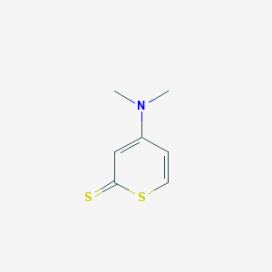 molecular formula C7H9NS2 B14017519 4-(Dimethylamino)thiopyran-2-thione CAS No. 81330-13-4