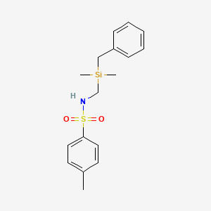 molecular formula C17H23NO2SSi B14017547 N-((Benzyldimethylsilyl)methyl)-4-methylbenzenesulfonamide 