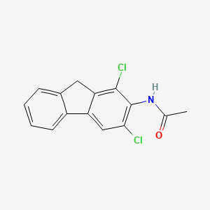 molecular formula C15H11Cl2NO B14017699 N-(1,3-dichloro-9H-fluoren-2-yl)acetamide CAS No. 92428-54-1