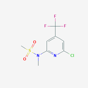 molecular formula C8H8ClF3N2O2S B1401777 N-(6-Chloro-4-(trifluoromethyl)pyridin-2-yl)-N-methylmethanesulfonamide CAS No. 1311280-32-6