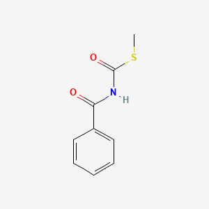 molecular formula C9H9NO2S B14017827 benzamido-methanethioic acid S-methyl ester CAS No. 13996-86-6