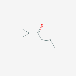 molecular formula C7H10O B14017835 1-cyclopropylbut-2-en-1-one 