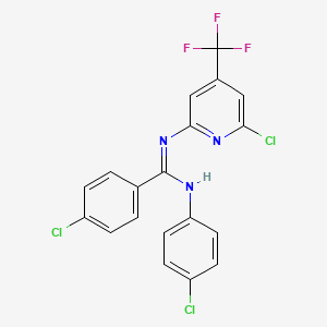 4-Chloro-N-(4-chloro-phenyl)-N'-(6-chloro-4-trifluoromethyl-pyridin-2-yl)-benzamidine