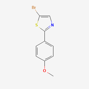 molecular formula C10H8BrNOS B14017878 5-Bromo-2-(4-methoxyphenyl)thiazole 