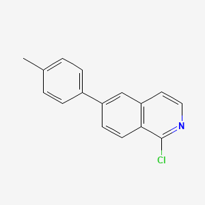 molecular formula C16H12ClN B14017890 1-Chloro-6-(p-tolyl)isoquinoline 