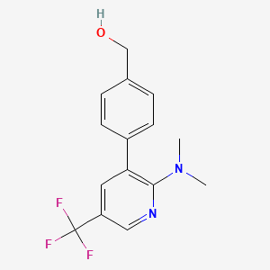 [4-(2-Dimethylamino-5-trifluoromethyl-pyridin-3-yl)-phenyl]-methanol