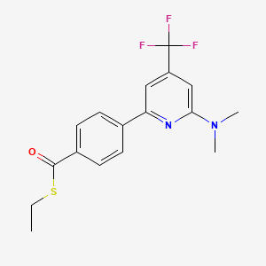 4-(6-Dimethylamino-4-trifluoromethyl-pyridin-2-yl)-thiobenzoic acid S-ethyl ester