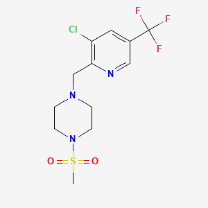 1-(3-Chloro-5-trifluoromethyl-pyridin-2-ylmethyl)-4-methanesulfonyl-piperazine