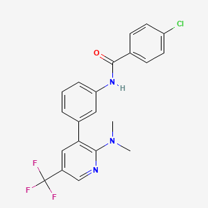 4-Chloro-N-[3-(2-dimethylamino-5-trifluoromethyl-pyridin-3-yl)-phenyl]-benzamide