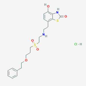 molecular formula C22H29ClN2O5S2 B140180 Sibenadet hydrochloride CAS No. 154189-24-9