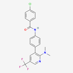 4-Chloro-N-[4-(2-dimethylamino-5-trifluoromethyl-pyridin-3-yl)-phenyl]-benzamide