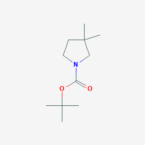 molecular formula C11H21NO2 B14018006 Tert-butyl 3,3-dimethylpyrrolidine-1-carboxylate 