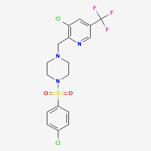 1-(4-Chloro-benzenesulfonyl)-4-(3-chloro-5-trifluoromethyl-pyridin-2-ylmethyl)-piperazine
