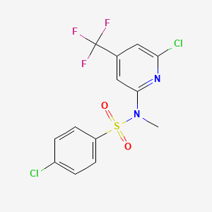 4-Chloro-N-(6-chloro-4-(trifluoromethyl)pyridin-2-yl)-N-methylbenzenesulfonamide
