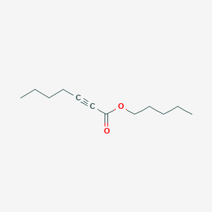 molecular formula C12H20O2 B14018058 Pentyl hept-2-ynoate CAS No. 16491-57-9