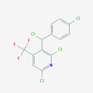 2,6-Dichloro-3-[chloro-(4-chloro-phenyl)-methyl]-4-trifluoromethyl-pyridine