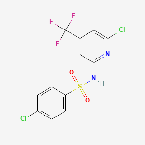 4-Chloro-N-(6-chloro-4-trifluoromethyl-pyridin-2-yl)-benzenesulfonamide