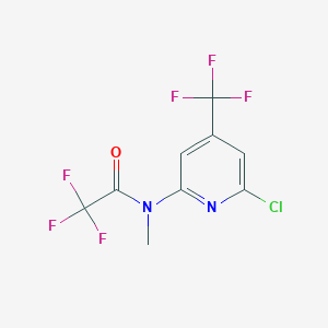 N-(6-Chloro-4-(trifluoromethyl)pyridin-2-yl)-2,2,2-trifluoro-N-methylacetamide