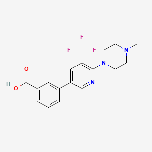 3-[6-(4-Methyl-piperazin-1-yl)-5-trifluoromethyl-pyridin-3-yl]-benzoic acid