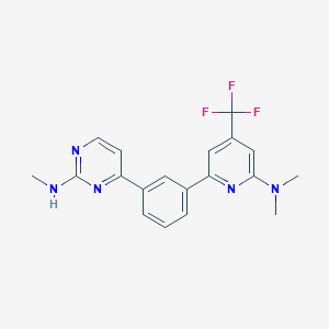 {4-[3-(6-Dimethylamino-4-trifluoromethyl-pyridin-2-yl)-phenyl]-pyrimidin-2-yl}-methyl-amine