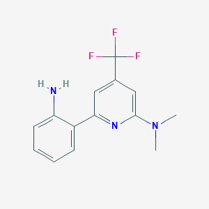 [6-(2-Amino-phenyl)-4-trifluoromethyl-pyridin-2-yl]-dimethyl-amine