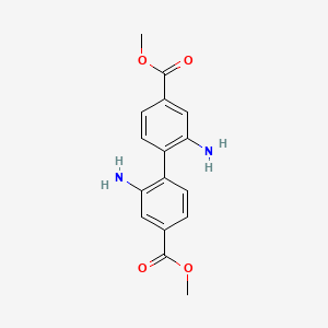 molecular formula C16H16N2O4 B14018162 Dimethyl 2,2'-diaminobiphenyl-4,4'-dicarboxylate 