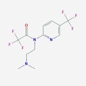 molecular formula C12H13F6N3O B1401818 N-(2-Dimethylamino-ethyl)-2,2,2-trifluoro-N-(5-trifluoromethyl-pyridin-2-yl)-acetamide CAS No. 1311279-03-4